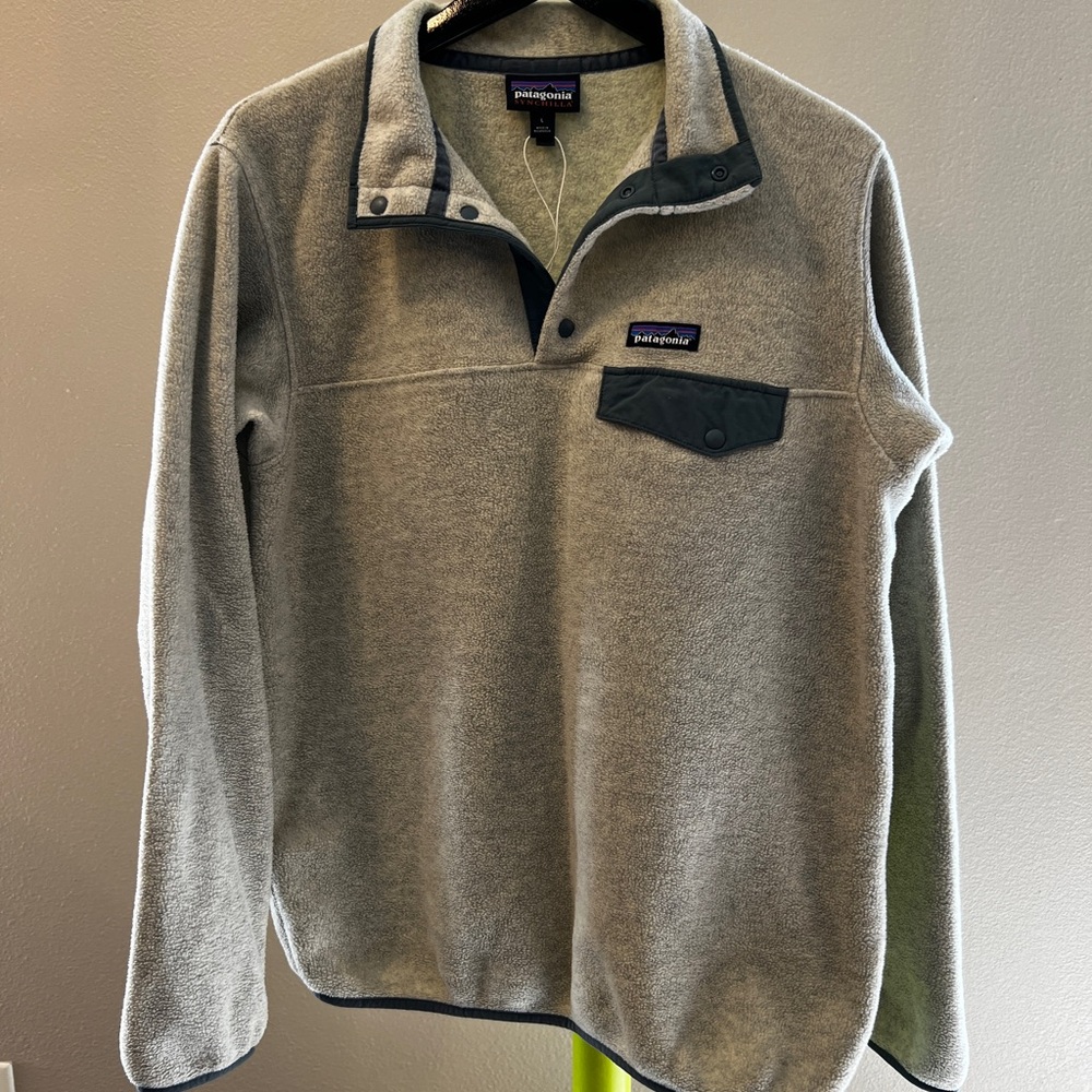 Patagonia Gray Zip Up Sweater Fleece Outdoor Wear